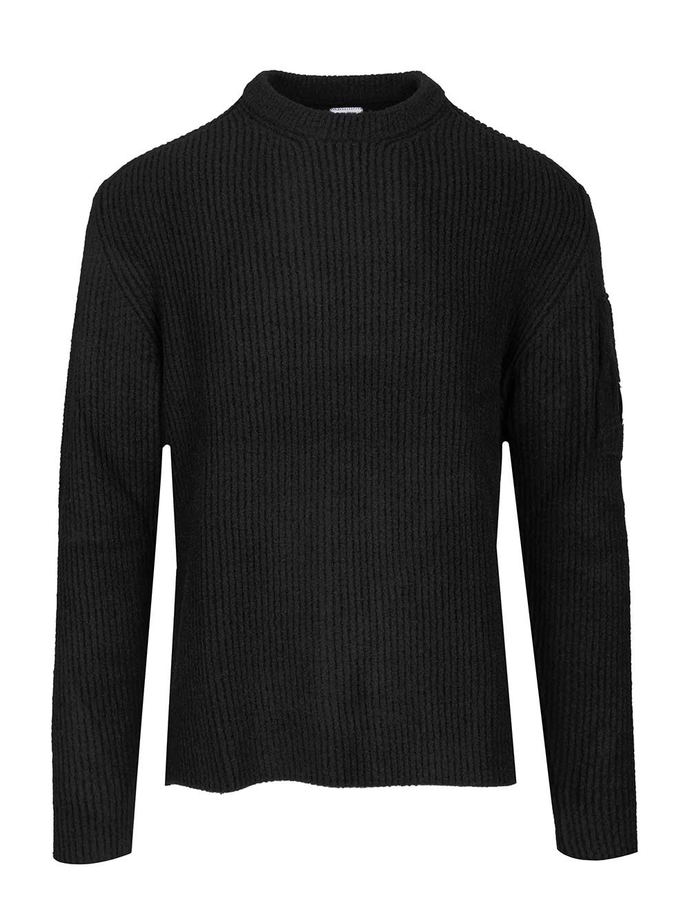 C.P. Company Lente Crewneck Sweater Knitwear - Nero | d077ca40a7df39a7fe0b1d3264f9c05e592dd9c4
