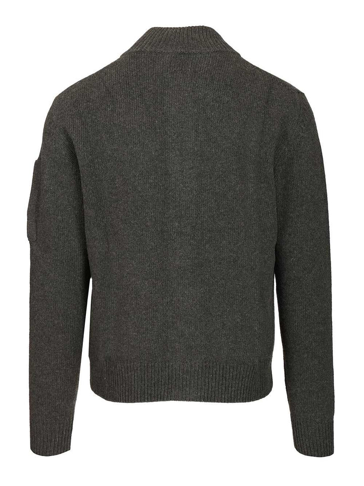C.P. Company Lambswool Grs Cardigan Knitwear - Grey | 3d7760db5c6b1d8071dc8db3e37447af5bf684e3