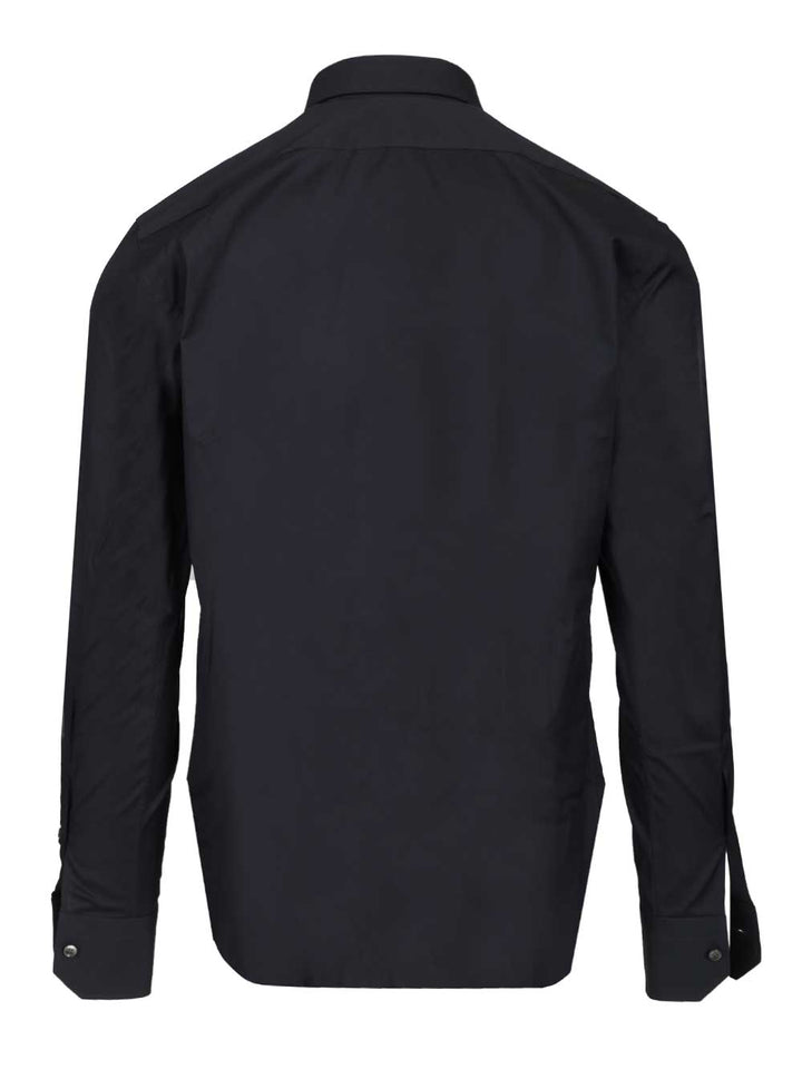 Ermenegildo Zegna Stretch Cotton Shirt Shirts - Blu | c3b3919054038909ca08c1ffce7c76eaeeaa33ad