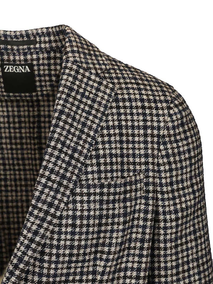 Ermenegildo Zegna Wool And Mulberry Silk Blazer Giacche - Multicolor | 6eb69257aa89ff51b2aa7ce9cc77c3a95ca74f1d