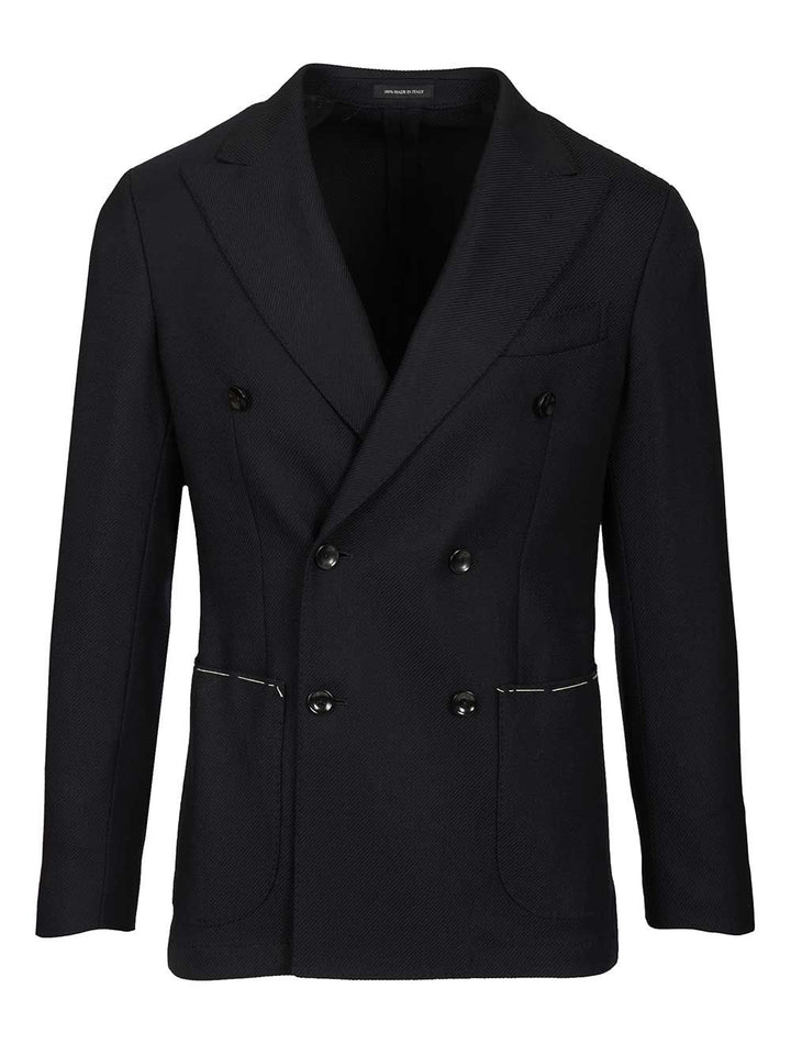 Al Duca D'Aosta Unlined Double-Breasted Blazer Giacche - Blu | 82eadc195897ee384ca3547d9ebb18b13584320e