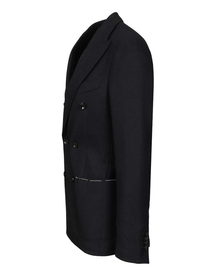 Al Duca D'Aosta Unlined Double-Breasted Blazer Giacche - Blu | 94f3981e9d452bf0d32d8e98f1a6f6d40c583878