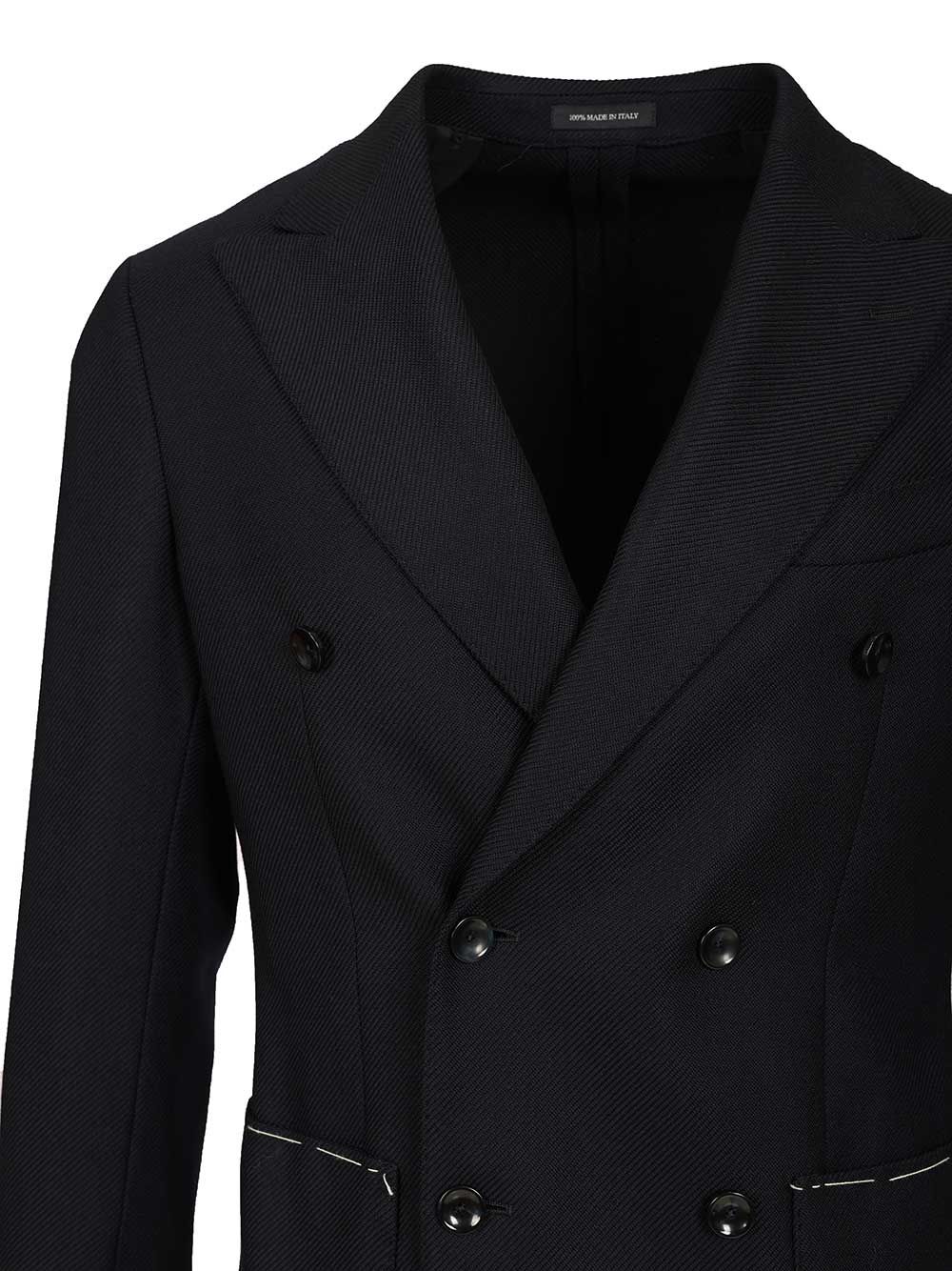 Al Duca D'Aosta Unlined Double-Breasted Blazer Giacche - Blu | ec77db3afa4e2a24e4b814e9aa600c51bbded79b