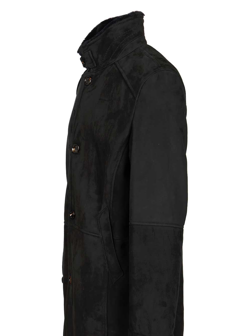 Al Duca D'Aosta Merinillo Shearling Coat Coats - Blu | abd580904417745b58bc1a79287de6af87038e97