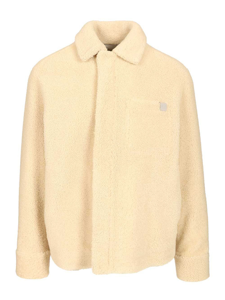 Loewe Shearling Overshirt Shirts - Bianco | 785af953dc062b575f0ea782b3988e10548c2691