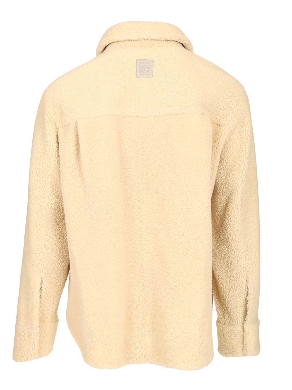 Loewe Shearling Overshirt Shirts - Bianco | 5b7c7cad34e32dedc443de93d431339187126cc4