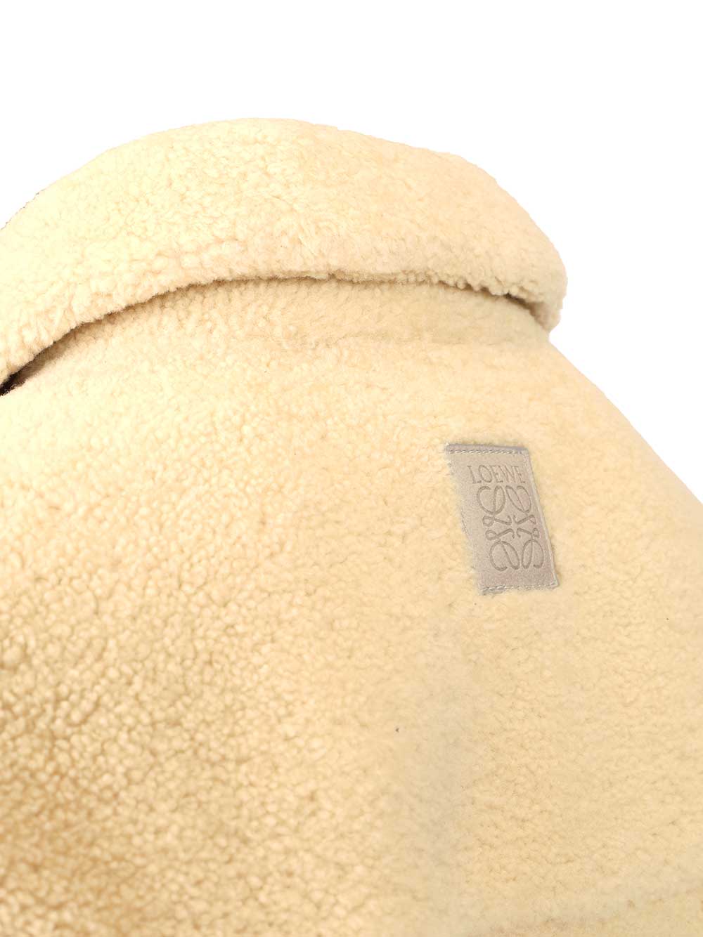 Loewe Shearling Overshirt Shirts - Bianco | 07282e2f3921a9b8f4162dca440c1e1959b89ac6