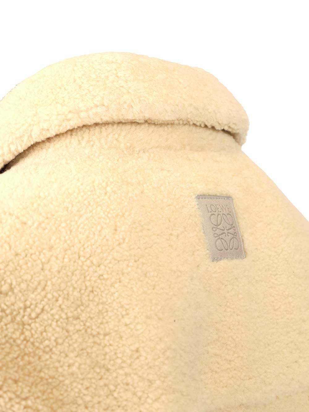 Loewe Shearling Overshirt Shirts - Bianco | f9d2666d4f212be6e85cfd08ea5594a2f5e99a60