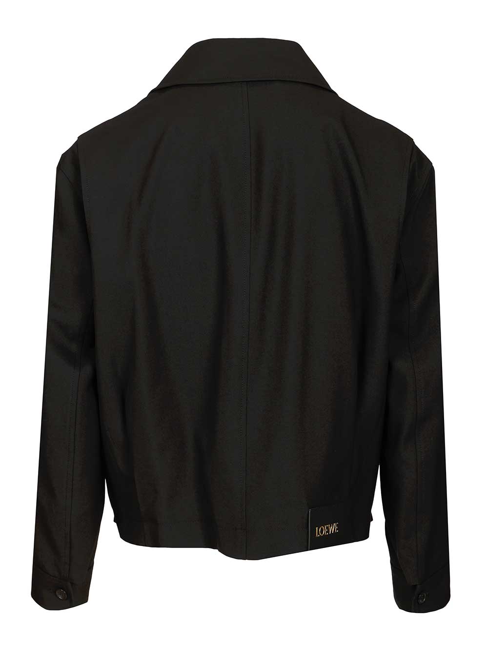 Loewe Wool Jacket With Belt Giacche - Nero | 344601503d454034dec7a7d94e762debfd02f1ab