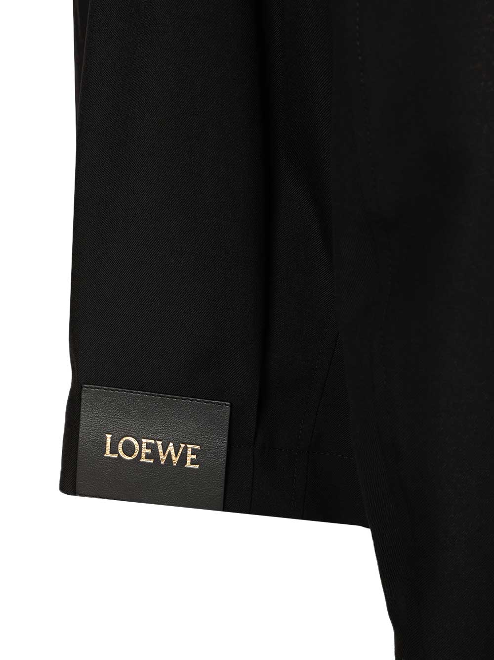 Loewe Wool Jacket With Belt Giacche - Nero | 2e7ff5bff9b7141b62f7c4f5d454ac1e9a00dff2