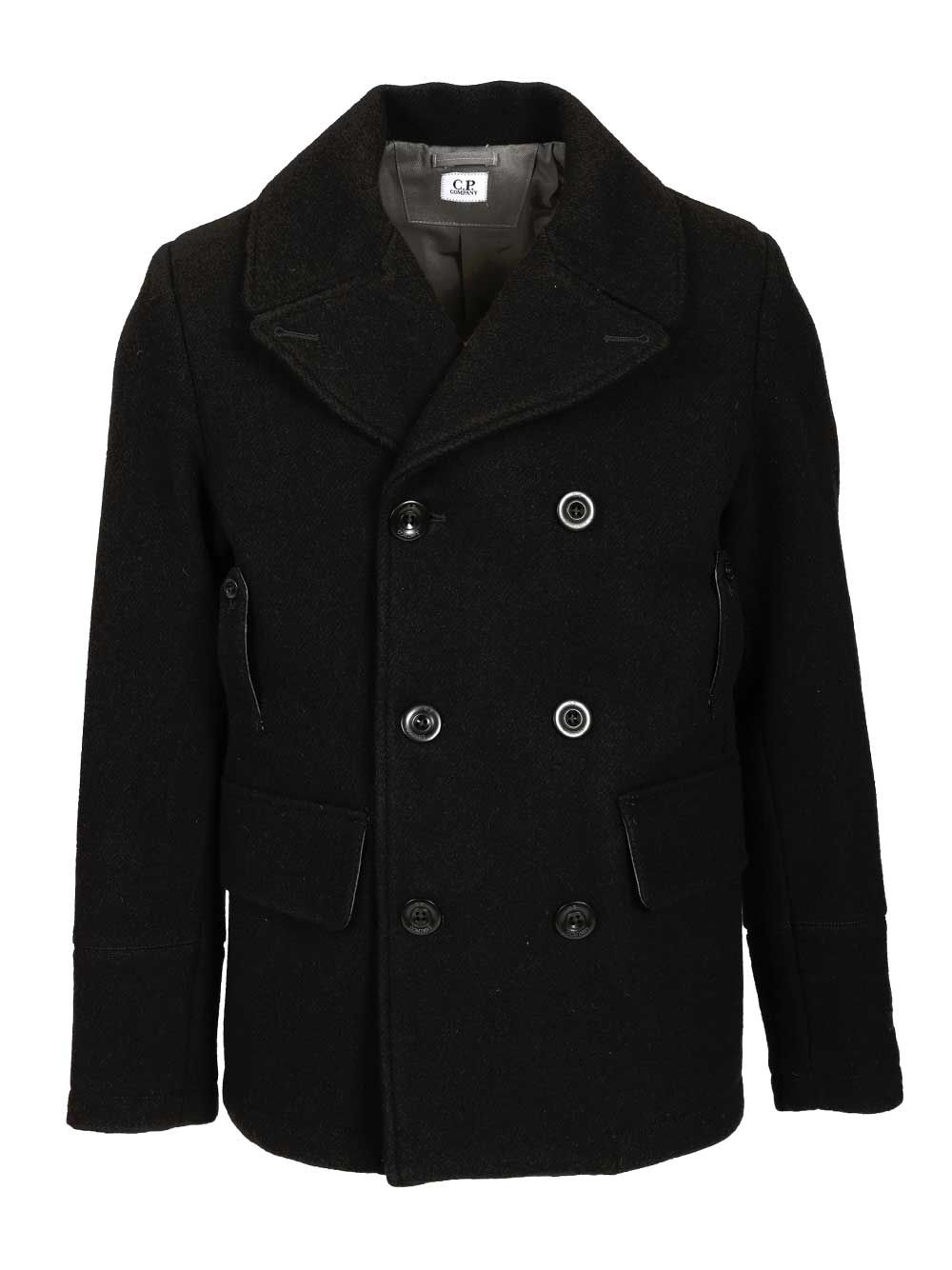 C.P. Company Pea Coats - Nero | 2c51ec783a58b9bc7259b3e3878056e8636d4182