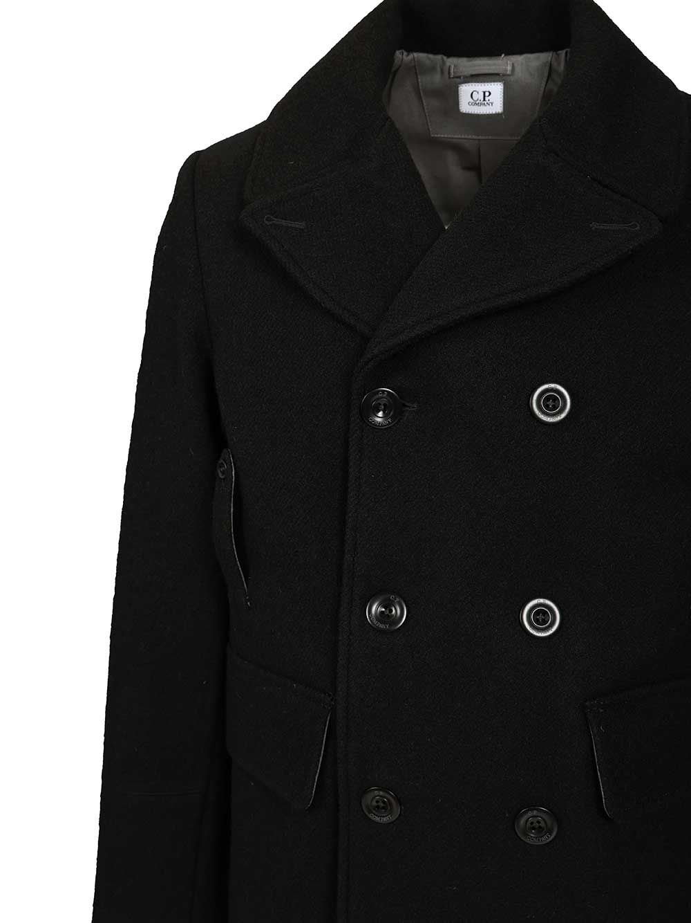 C.P. Company Pea Coats - Nero | 6b8b0f1287a741cc2dc461dd1ab96f3077bc44fd