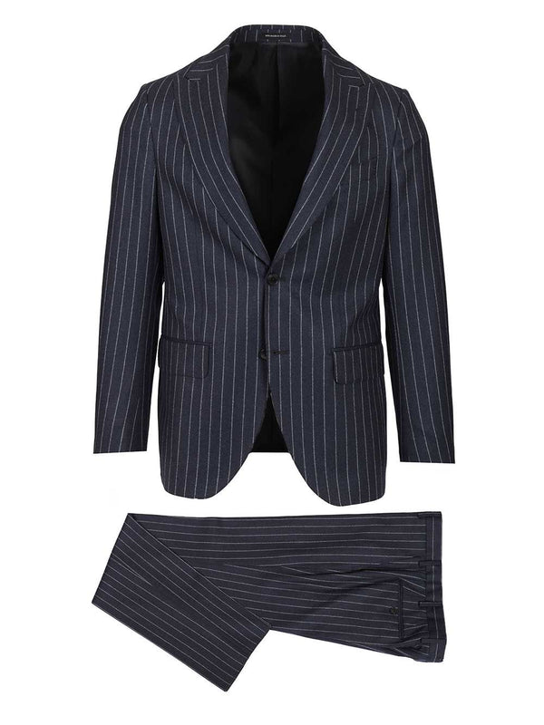 Pinstripe Abiti Blu
