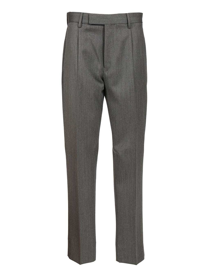 Ermenegildo Zegna Wool Trousers - Grey | 6037cb13cd8cc7d57dd518c974787bb05b9b4f91
