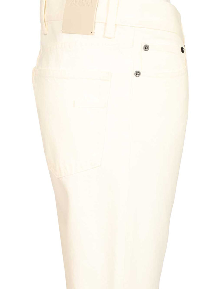 Ermenegildo Zegna Roccia Jean Jeans - Bianco | 7db50922c130a685353b1915efa39d4a01ca11f7