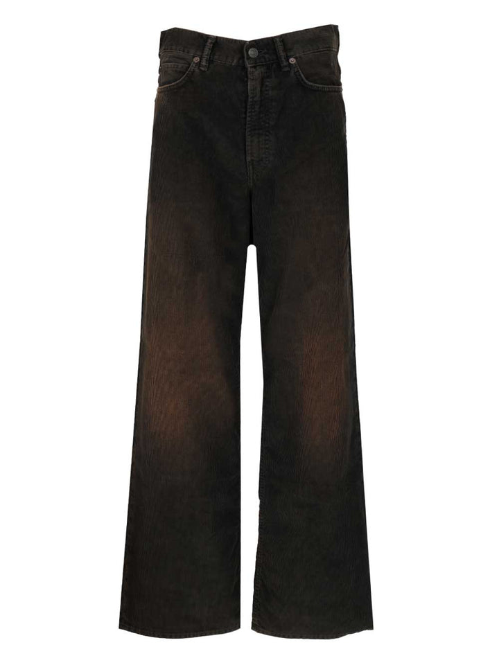 Acne Studios Corduroy Trousers Shirts - Nero | 876272acbd6041e1cf773103477a354f7627b757