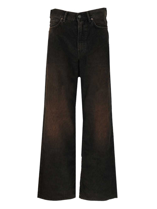 Corduroy Trousers Shirts Nero