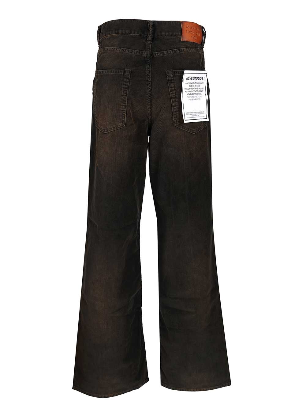 Acne Studios Corduroy Trousers Shirts - Nero | 601599064d4356197a0e80fa91cbc7bef99a2cf1