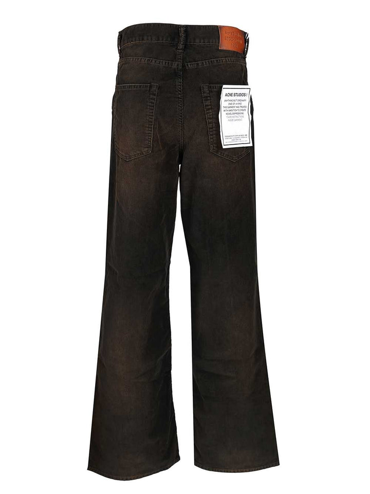 Acne Studios Corduroy Trousers Shirts - Nero | 601599064d4356197a0e80fa91cbc7bef99a2cf1