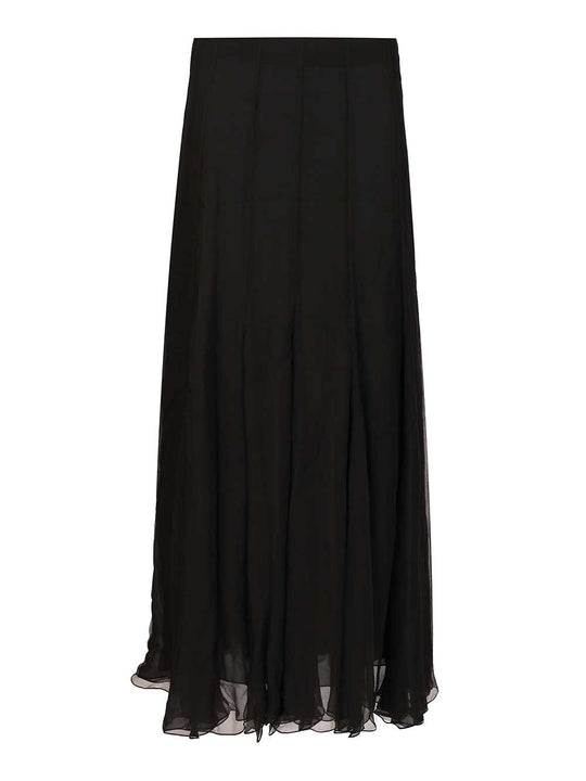 Flowing Maxi Skirt Gonne Nero