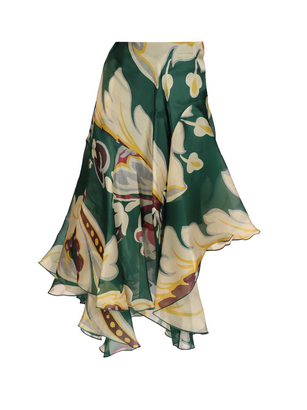 Etro Asymmetrical Midi Skirt Gonne - Bianco | 6bda48056d6da3538a4963bebc427ddb312fec81