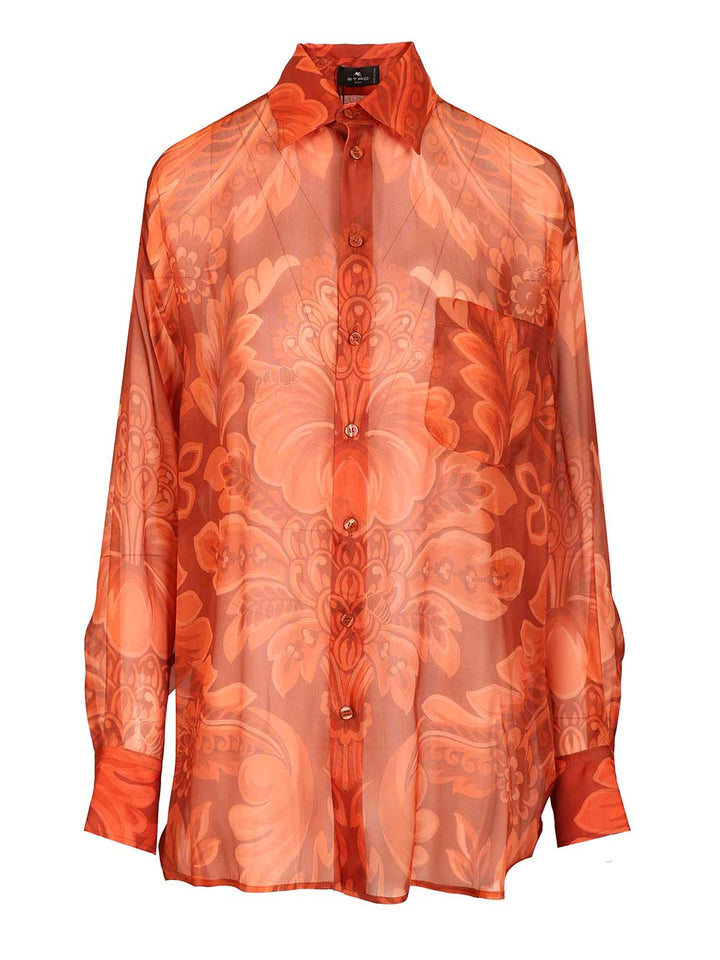 Etro Silk Shirt Shirts - Arancione | 82c902e667ef81051a346b86e9c16c685d488883