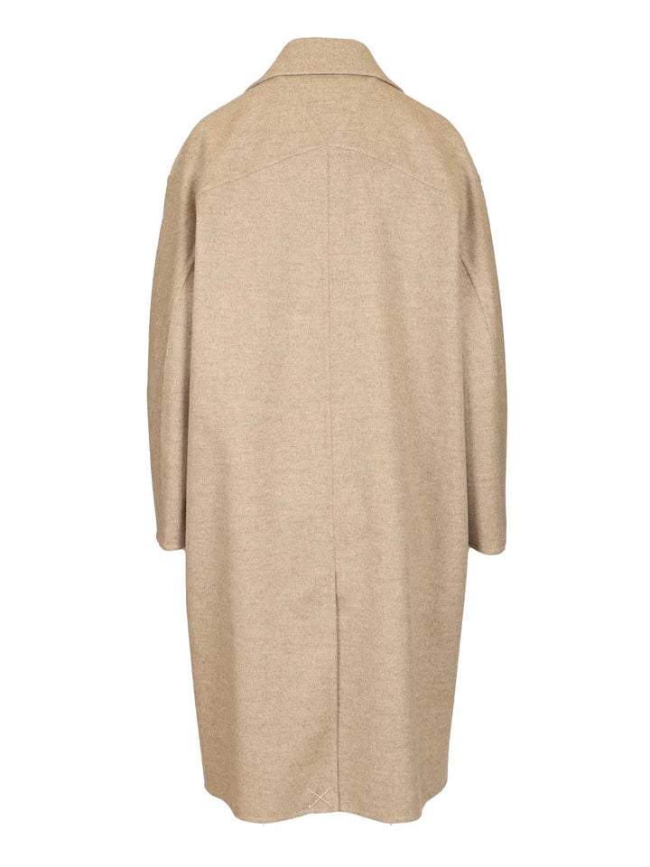 Bottega Veneta Wool And Cashmere Coat Coats - Beige | 87c3bc6d3fde3163f234b3d58a51984e39229a47
