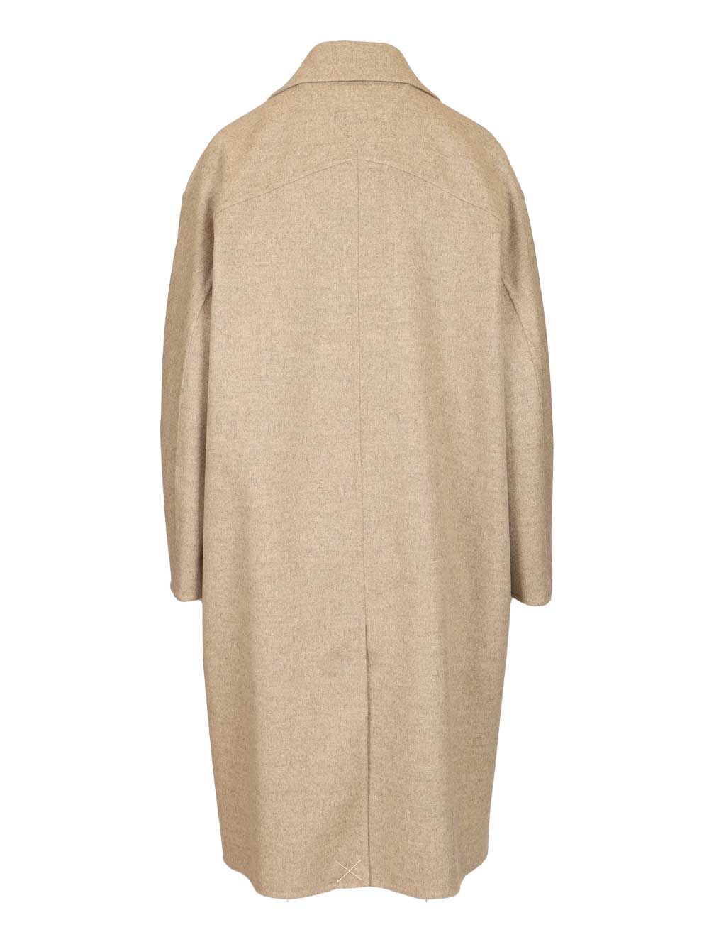 Bottega Veneta Wool And Cashmere Coat Coats - Beige | 5954611c3ba303340ef45af5db15322ad7d02235