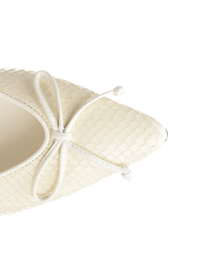 Jacquemus Tourni Décolleté Decollete - Bianco | bffce8060bf20fd5979f9b616dd643f5cb4023c4