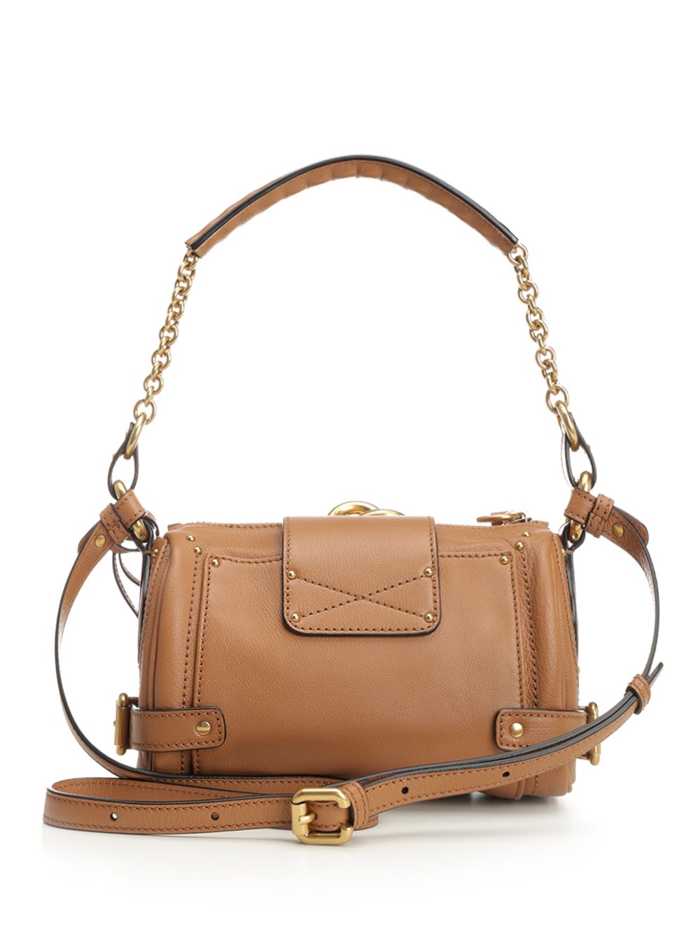 Chloe' Small Paddington Chain Bag Shoulder Bags - Marrone | 2ab956bdbc7bf146f146143fc3a459255d317e2e