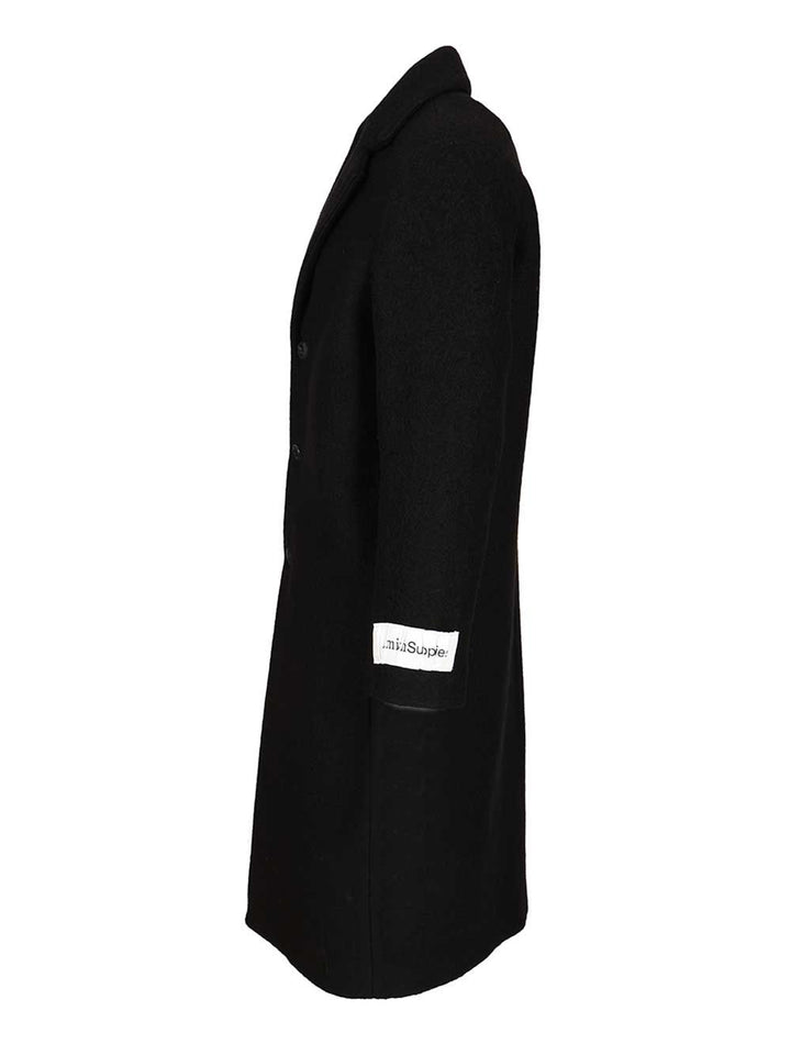 Amish Oversized Wool Blend Coat Coats - Nero | 9067c7dac8af13444f61eea80db231ebab1d89d7