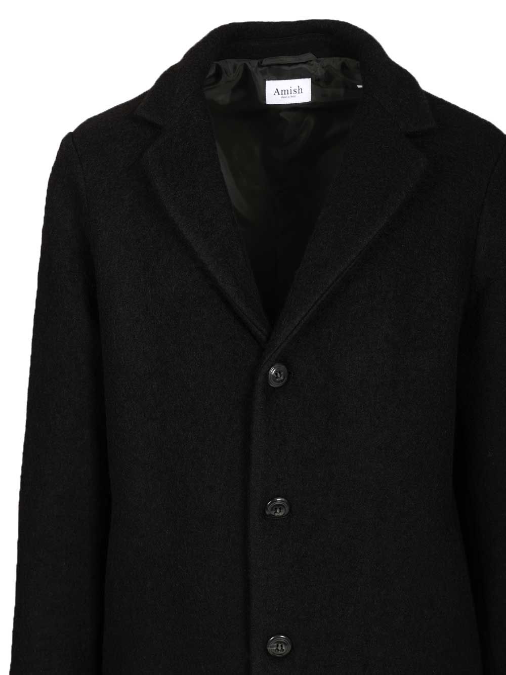 Amish Oversized Wool Blend Coat Coats - Nero | 1ddcc94240a8fb03be14f9f9a323d42412559c2a