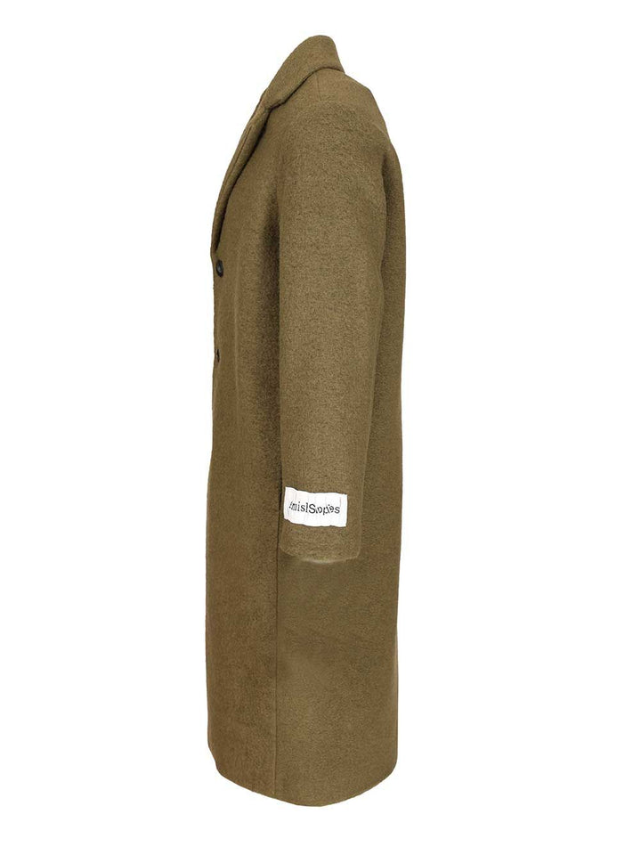 Amish Oversized Wool Blend Coat Coats - Verde | 5bd32644fb6b218be84209dd9238531e06416d20