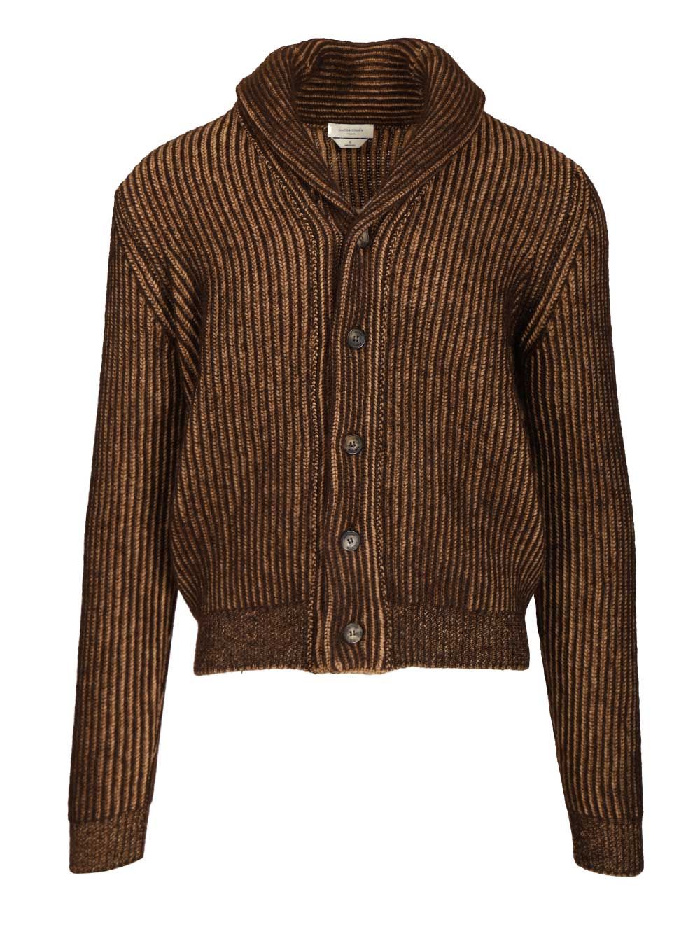 Jacob Cohen English Knit Cardigan Knitwear - Marrone | 1669e5aae2235379afe01132602f8ab5719d7771