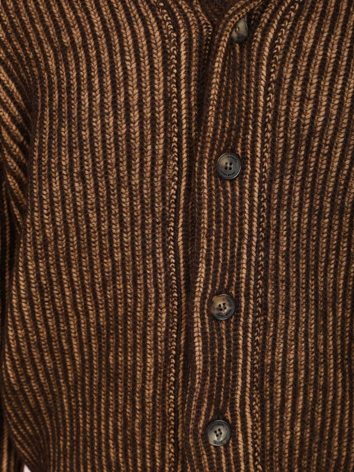 Jacob Cohen English Knit Cardigan Knitwear - Marrone | b92b8747ea49b2102fe81c84a36c768337b3e0a0