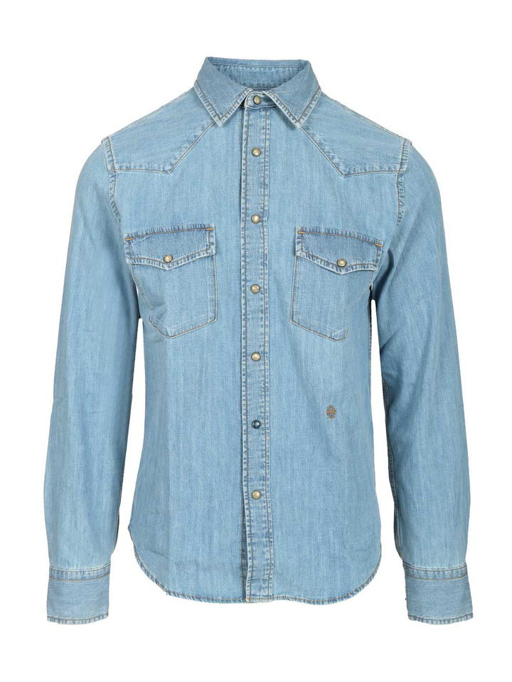 Jacob Cohen Western Shirt Shirts - Light blue | 5dad5a0a7d9e297c8d8bfd81d85e14fea5bcfa87