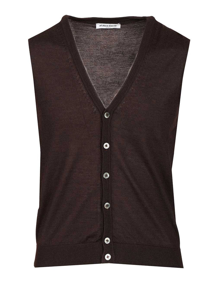 Al Duca D'Aosta Cashmere And Silk Vest Giacche - Marrone | bde8c3912c18a3ba363923ce4d40f36834cc983b