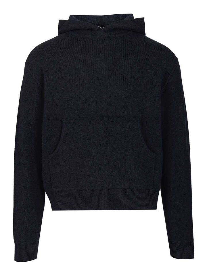 Acne Studios Cashmere Hooded Sweater Knitwear - Blu | fc718818f6e9359a0c232127e46e47a59cc06d86