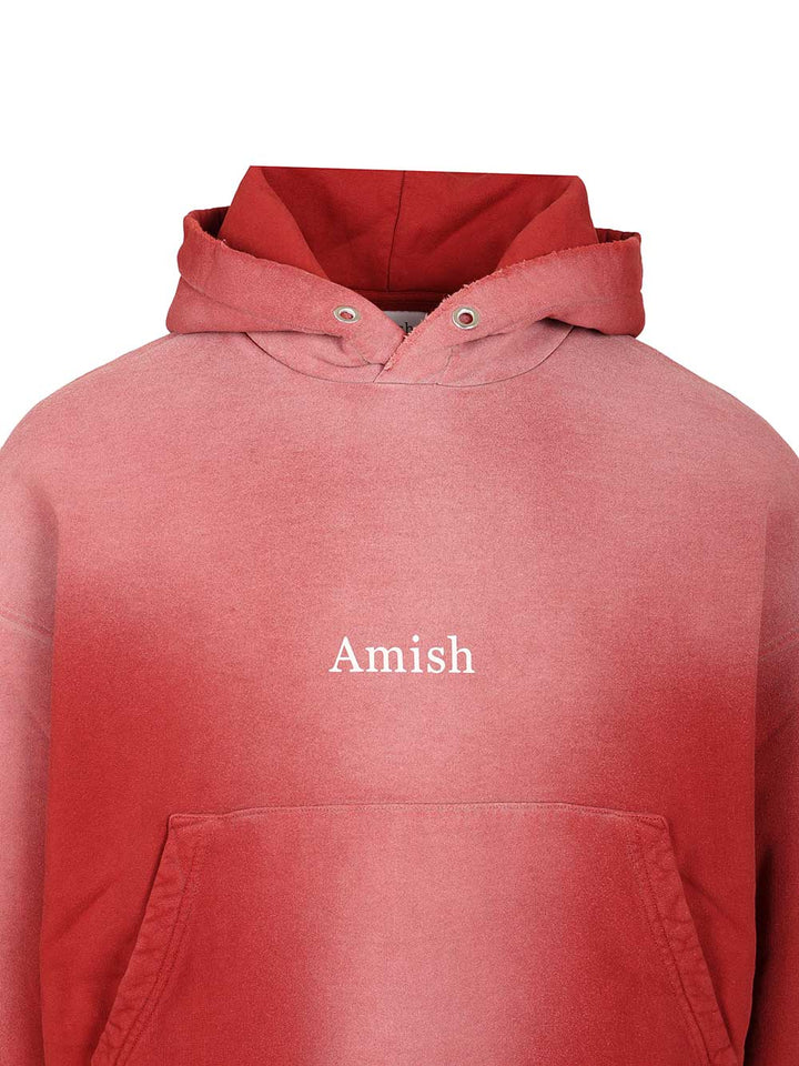 Amish Cotton Hoodie Sweatshirts - Rosso | df9927506060a6d73b589bf6025ccc973be63bfe
