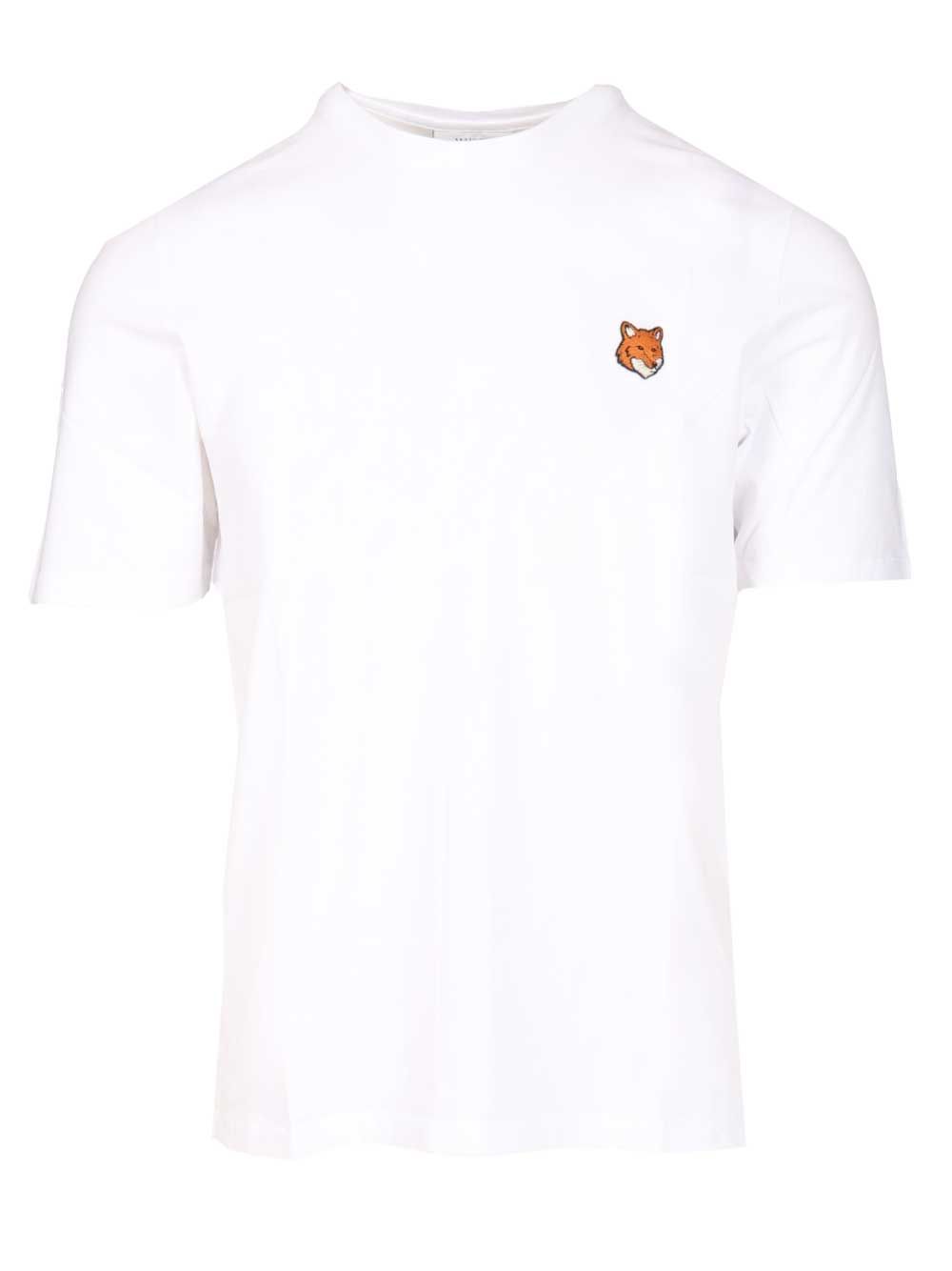 Maison KitsunÉ With Fox Head Embroidery T-Shirt - Bianco | b420f3e295690bfb3f0350273095d3cb7e59902b