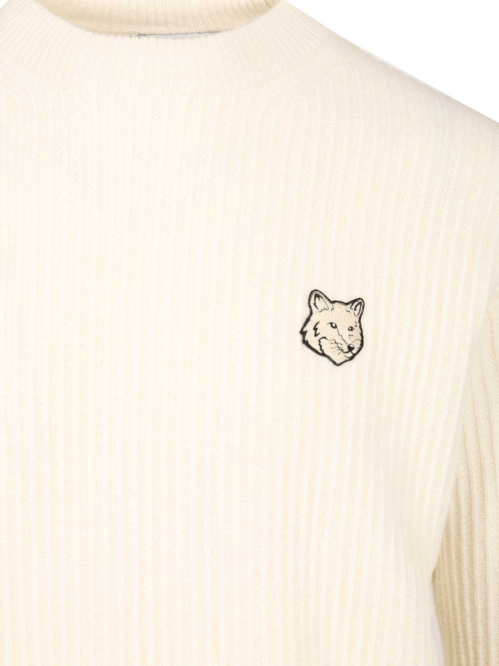 Maison KitsunÉ Fox Head Sweatshirts - Bianco | cffb847664402ef46db99d0f44a6fb47642b9228
