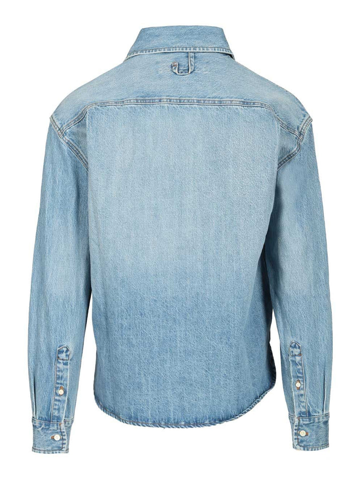 Jacquemus Simon De-Nîmes Denim Shirt Shirts - Light blue | 5e228534b3a21783e8ac387069c0a84ccec79203
