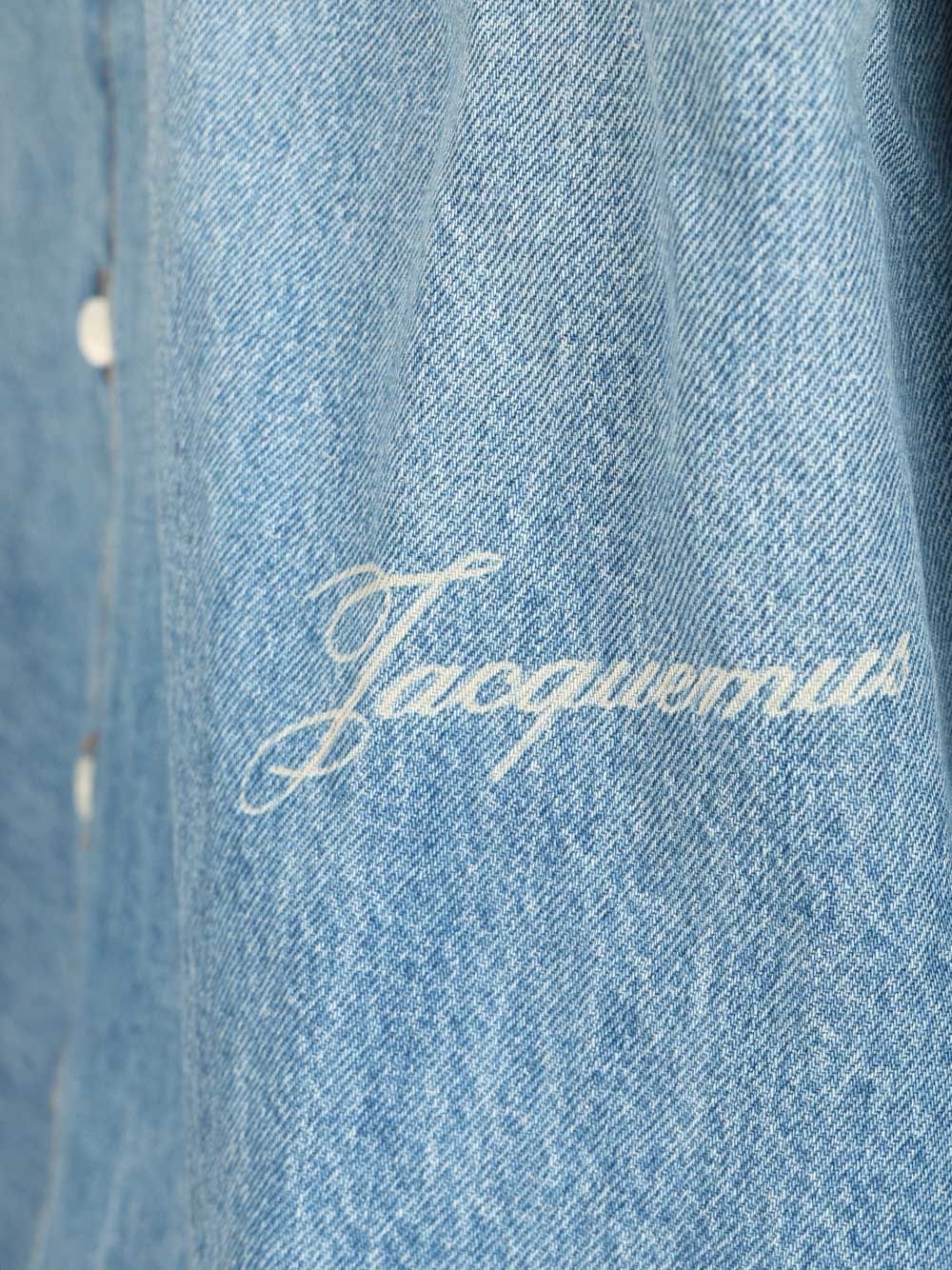 Jacquemus Simon De-Nîmes Denim Shirt Casual - Light blue | f9da0144fc43af91338798ec28c9c00cd7363d04