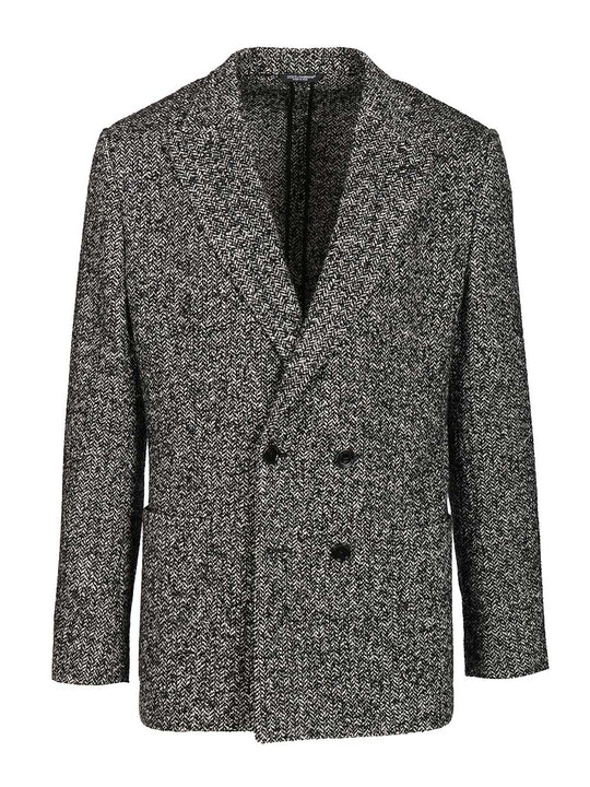 Portofino Double-Breasted Jacket Giacche Grey