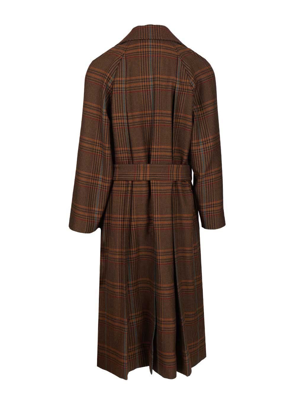 Saint Laurent Long Coat Coats - Marrone | 1530503108aafba3f4b6ce228b7ebb4a68e41543