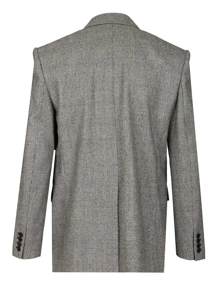 Saint Laurent Flannel Jacket Giacche - Grey | ce336c7da3b93295224031f02f2ba045a58e2a3e