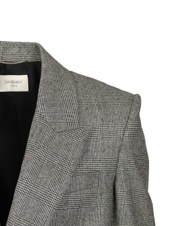Saint Laurent Flannel Jacket Giacche - Grey | 4d166250505e775de35021cec25d4d572a7716a6