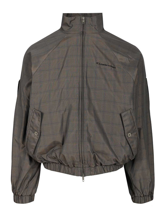 Prince Of Wales Windbreaker Giacche Grey