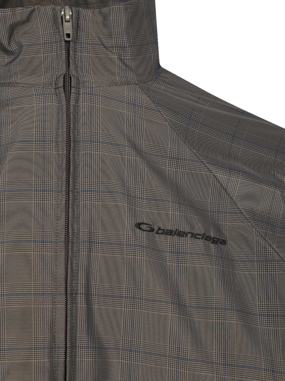 Balenciaga Prince Of Wales Windbreaker Giacche - Grey | 5159843d736e19cba677b33f7a973d25c64e4356