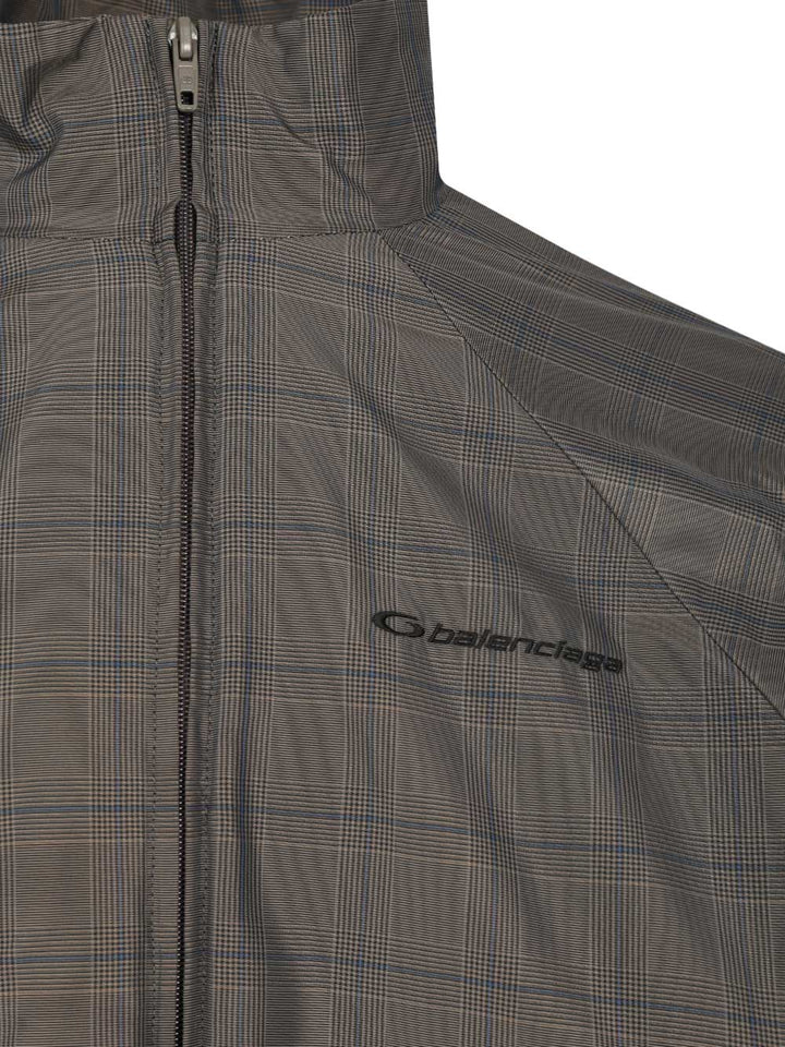 Balenciaga Prince Of Wales Windbreaker Giacche - Grey | 5159843d736e19cba677b33f7a973d25c64e4356